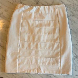 White pencil skirt